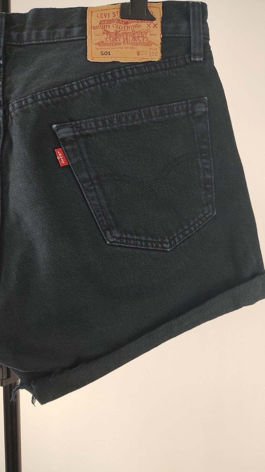 LEVI'S 501 PANTALONCINO DENIM JEANS DONNA TG W36 WOMAN VINTAGE SHORTS CASUAL