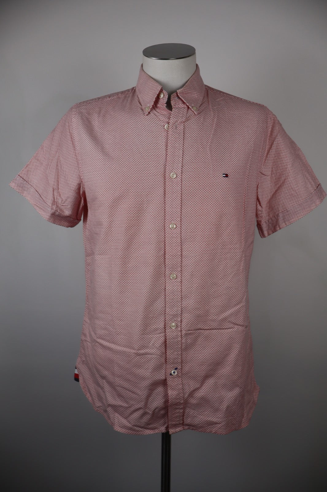 TOMMY HILFIGER CAMICIA UOMO COTONE TG. L SLIM MAN CASUAL VINTAGE SHIRT COTTON