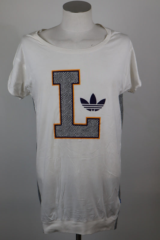 ADIDAS  MAGLIA DONNA TG 42 WOMAN CASUAL VINTAGE T-SHIRT TOP COTONE RICH MNISI