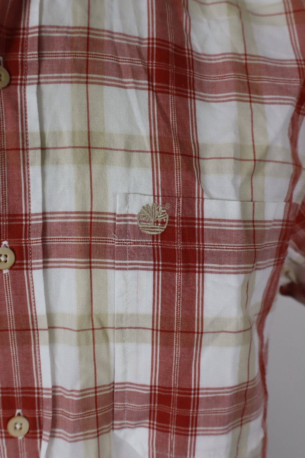 TIMBERLAND CAMICIA UOMO TG M  MAN CASUAL VINTAGE SHIRT COTONE