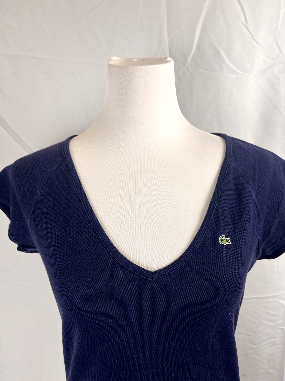 LACOSTE MAGLIA DONNA TG. 40 WOMAN CASUAL VINTAGE T-SHIRT COTONE COTTON