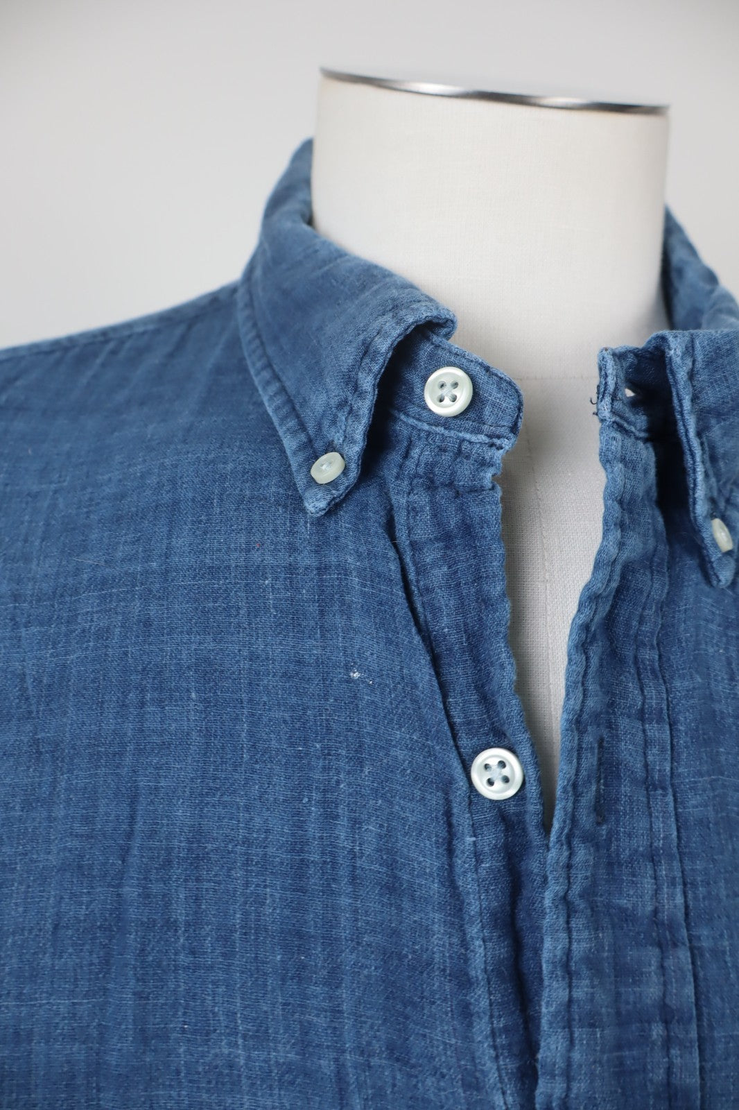 POLO RALPH LAUREN CAMICIA UOMO COTONE TG 2XL MAN CASUAL VINTAGE COTTON SHIRT