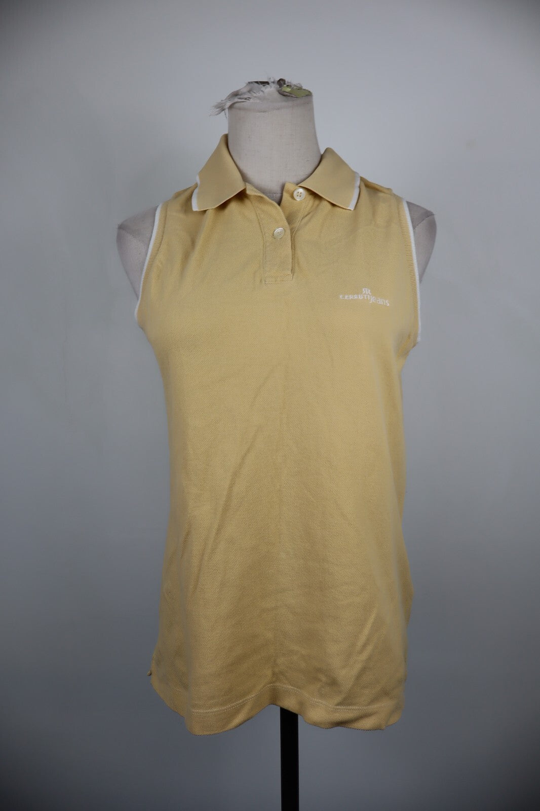 CERRUTI JEANS POLO SMANICATA DONNA MAGLIA COTONE TG M WOMAN SHIRT CASUAL VINTAGE