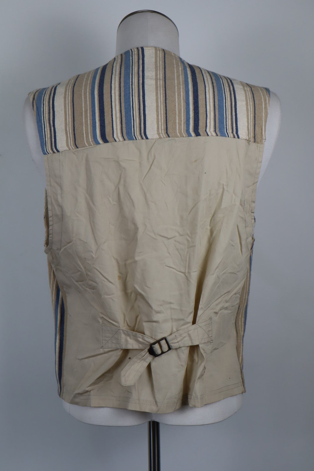 MARLBORO CLASSICS SMANICATO GILET BOHO COTTON SHIRT UOMO Tg L MAN CASUAL VINTAGE