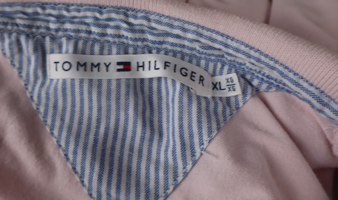TOMMY HILFIGER POLO MAGLIA DONNA COTONE XL WOMAN SHIRT CASUAL VINTAGE MANICA 3/4