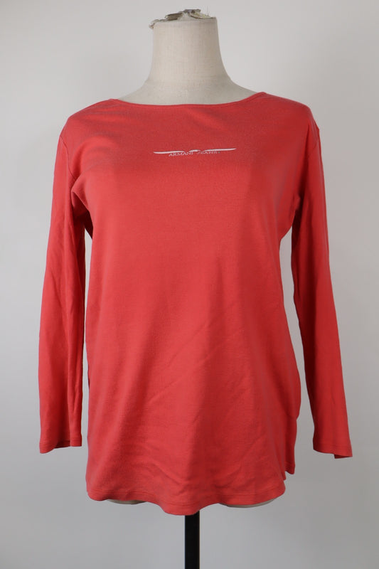 ARMANI JEANS MAGLIA DONNA TG. 36 WOMAN CASUAL VINTAGE T-SHIRT TOP COTONE