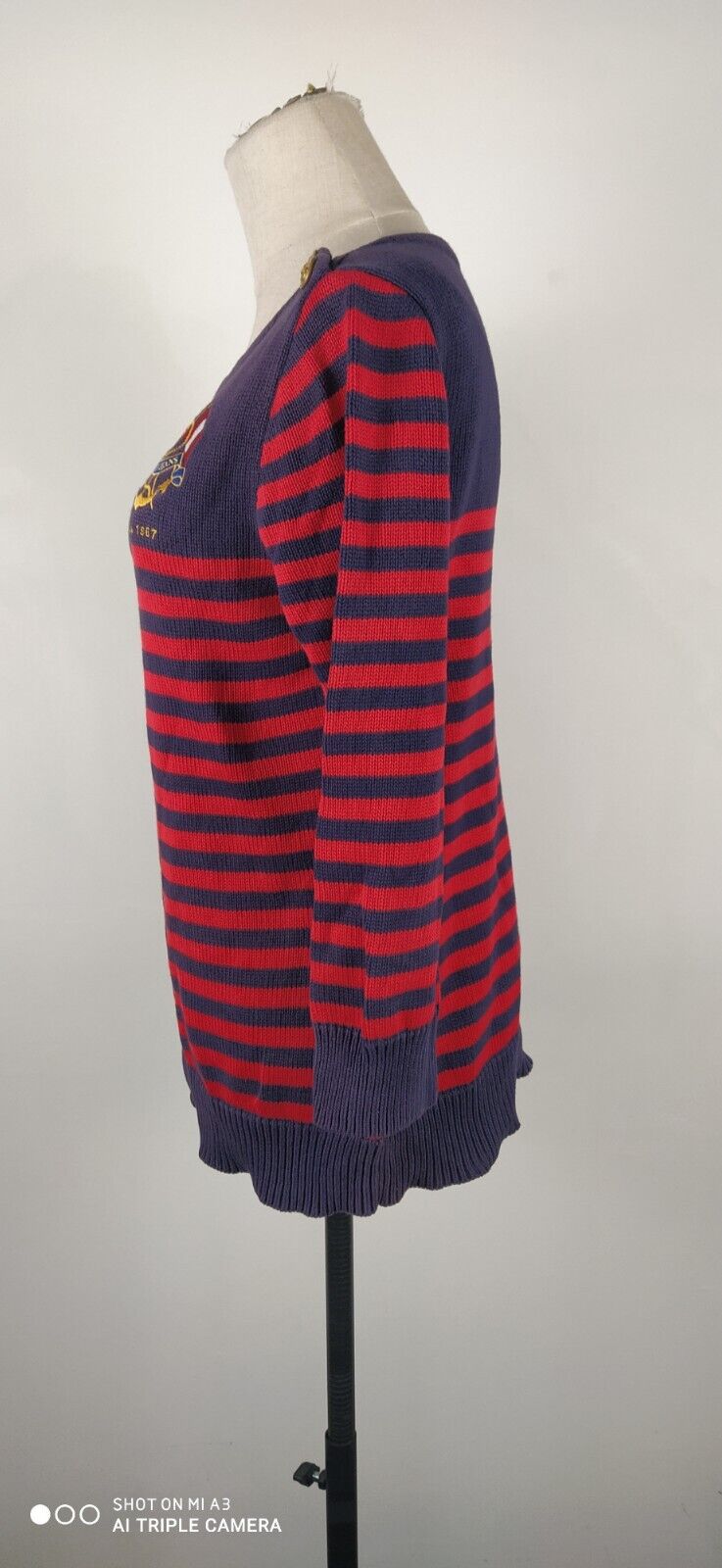 RALPH LAUREN MAGLIONE DONNA Tg. M WOMAN CASUAL SWEATER COTONE COTTON VINTAGE
