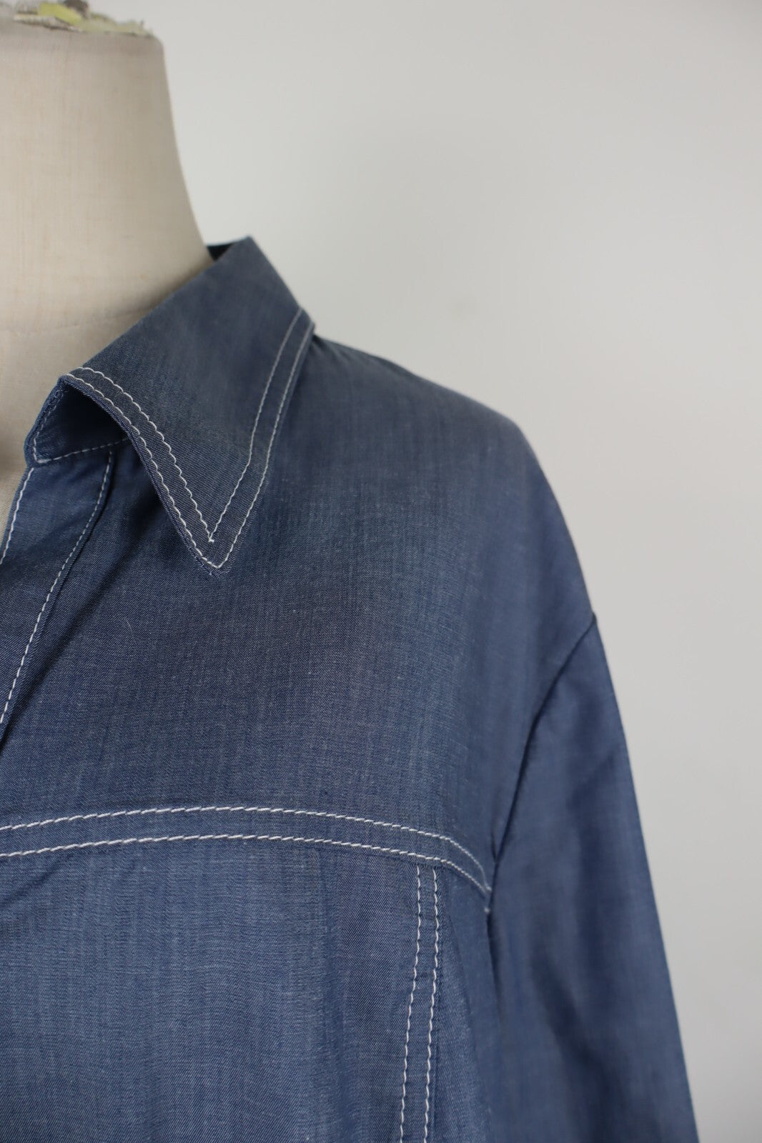 PIERRE CARDIN CAMICIA  DONNA TG. M WOMAN SHIRT CASUAL VINTAGE COTONE