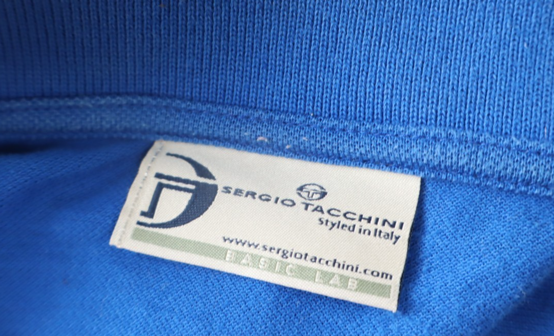 SERGIO TACCHINI MAGLIA POLO COTONE UOMO TG. 52 MAN T-SHIRT CASUAL VINTAGE LOGO