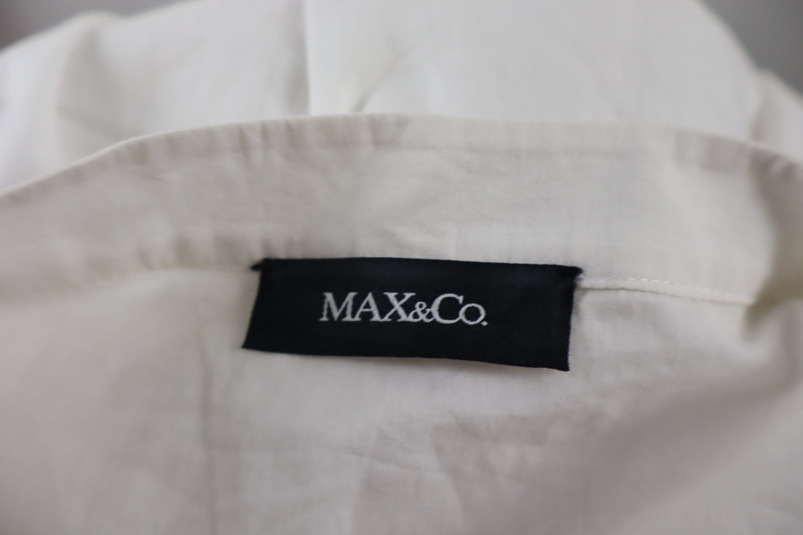 MAX&CO CAMICIA SMANICATA DONNA TG. 44 WOMAN SHIRT CASUAL VINTAGE COTONE VOLANT