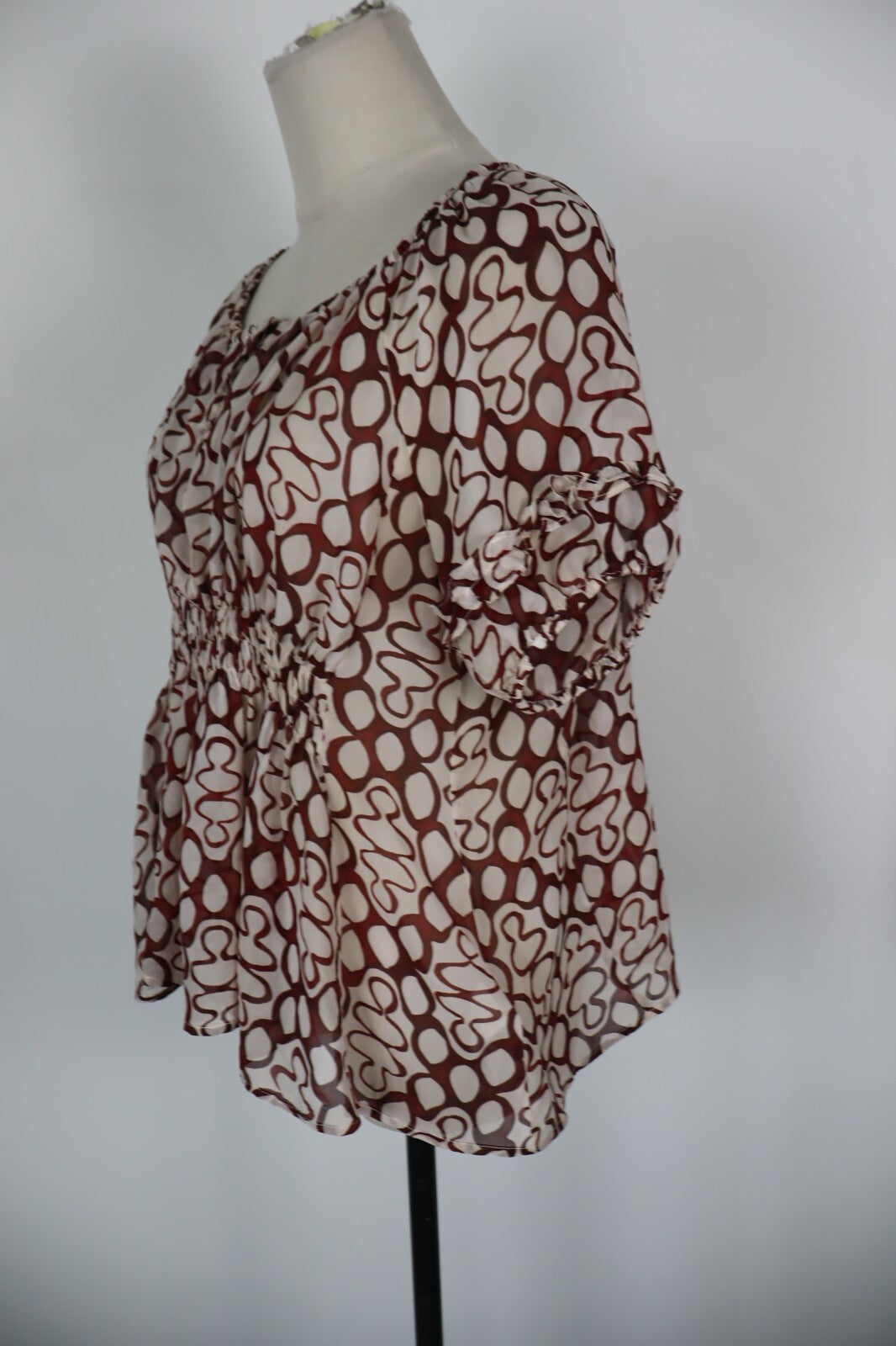 DONDUP MAGLIA DONNA TG. 42 WOMAN CASUAL VINTAGE T- SHIRT TOP SETA