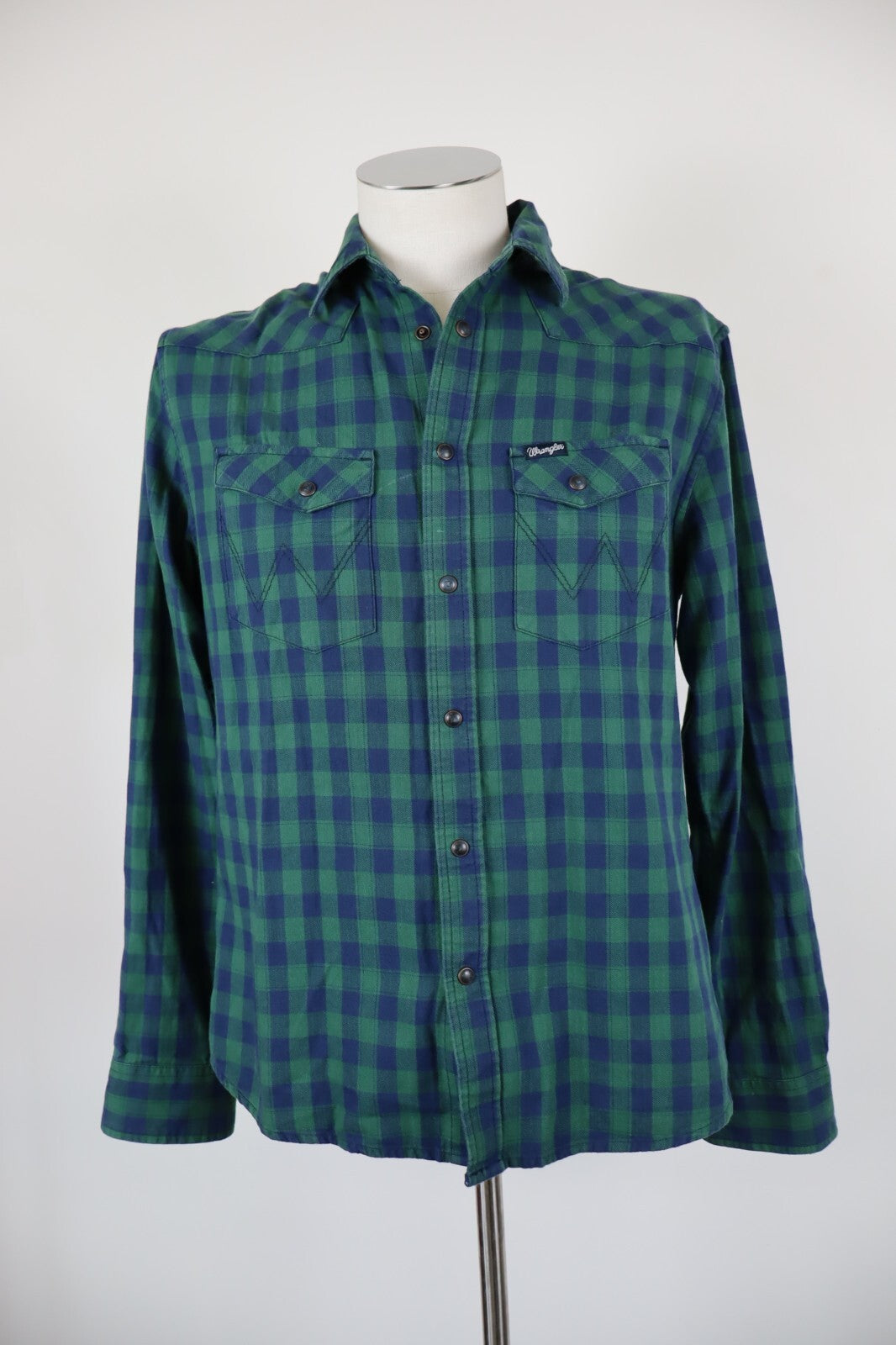 WRANGLER CAMICIA UOMO TG. S REGULAR  MAN CASUAL VINTAGE SHIRT COTONE COTTON