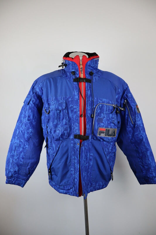 FILA ITALIA NAZIONALE SCI GIUBBINO GIACCA SPORT UOMO 46 MAN VINTAGE JACKET NEVE