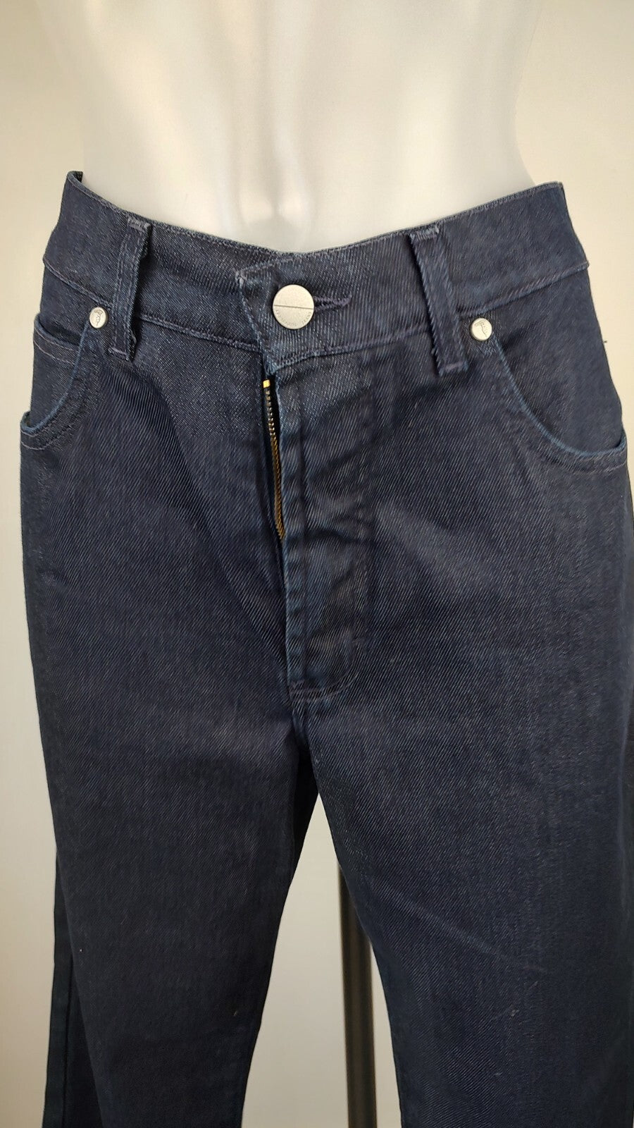 TRUSSARDI PANTALONE DONNA CASUAL 48 WOMAN VINTAGE PANTS DENIM VINTAGE