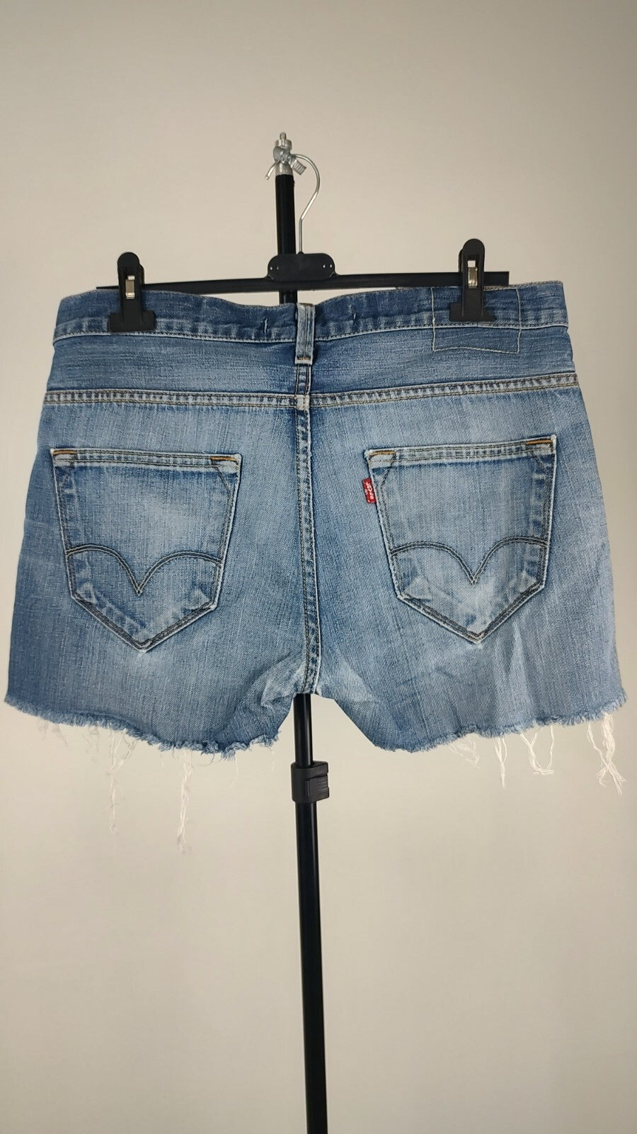 LEVI'S 504 PANTALONCINO DENIM JEANS DONNA TG W33 WOMAN VINTAGE SHORTS
