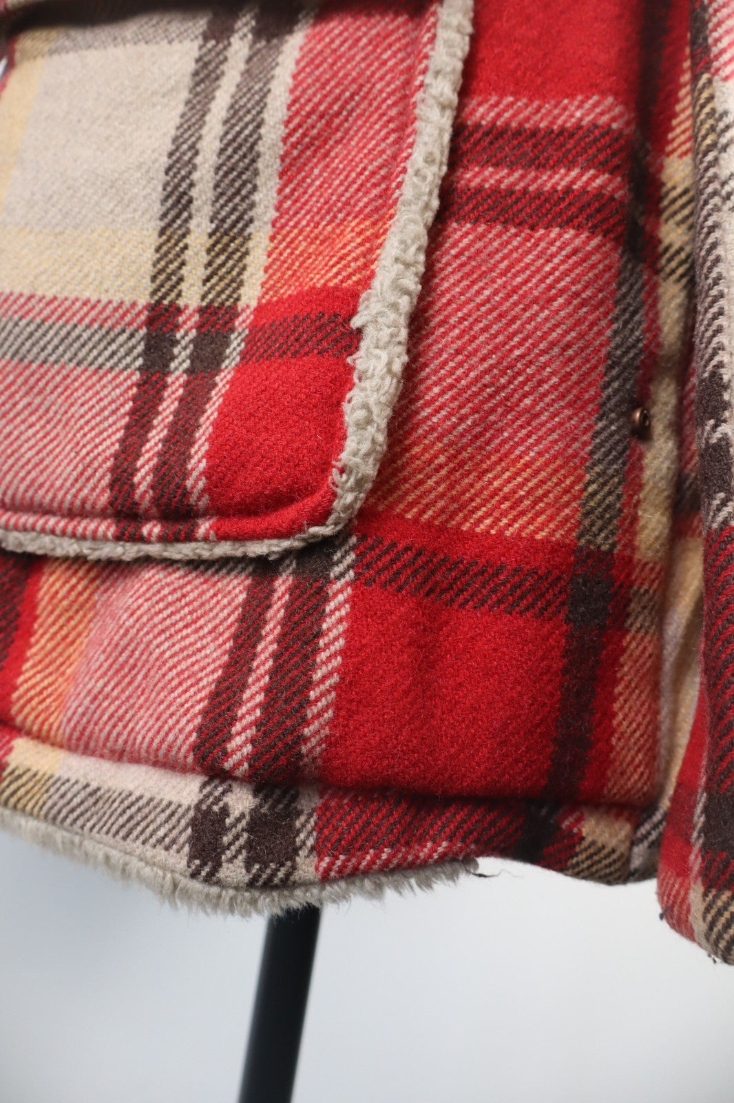 UNLIMITED CAPPOTTO LANA WOOL GIACCA DONNA TG S WOMAN COAT VINTAGE TARTAN