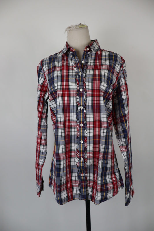 TOMMY HILFIGER CAMICIA DONNA TG. 12 WOMAN SHIRT CASUAL VINTAGE COTONE COTTON