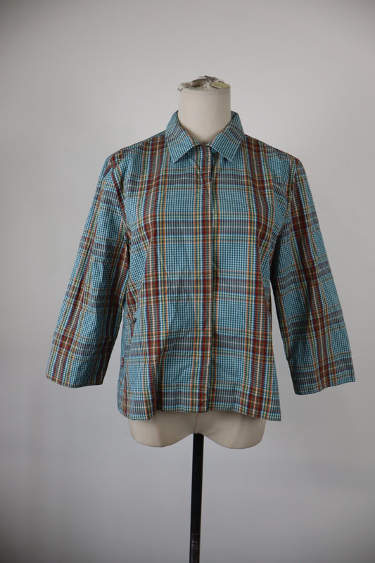 LEVI'S CAMICIA  DONNA TG. L WOMAN SHIRT CASUAL VINTAGE COTONE MULTICOLORE