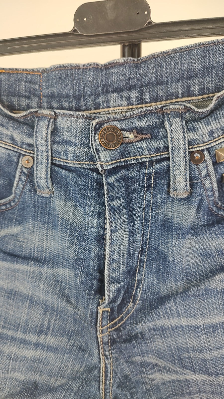 LEVI'S 511 PANTALONCINO DENIM JEANS DONNA TG W29 WOMAN VINTAGE SHORTS
