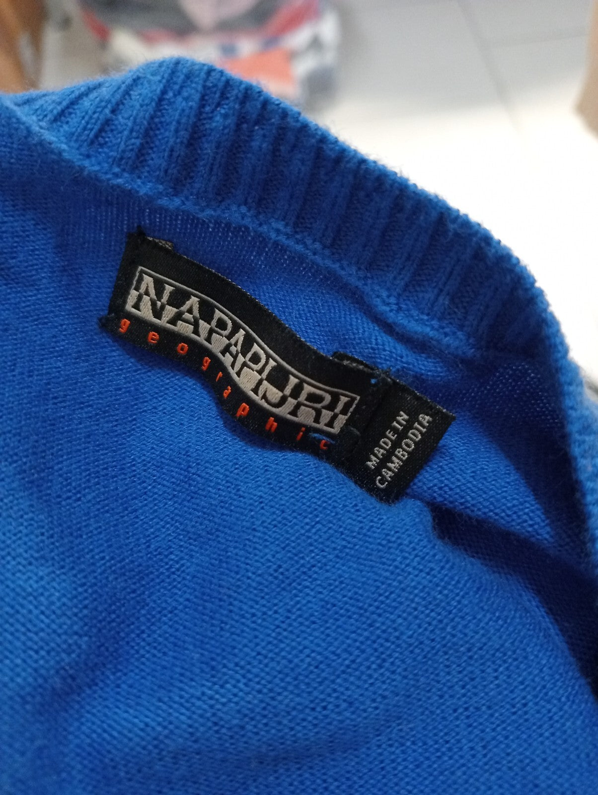NAPAPIJRI MAGLIONE VINTAGE COTONE COTTON UOMO Tg. M MAN SWEATER CASUAL VINTAGE