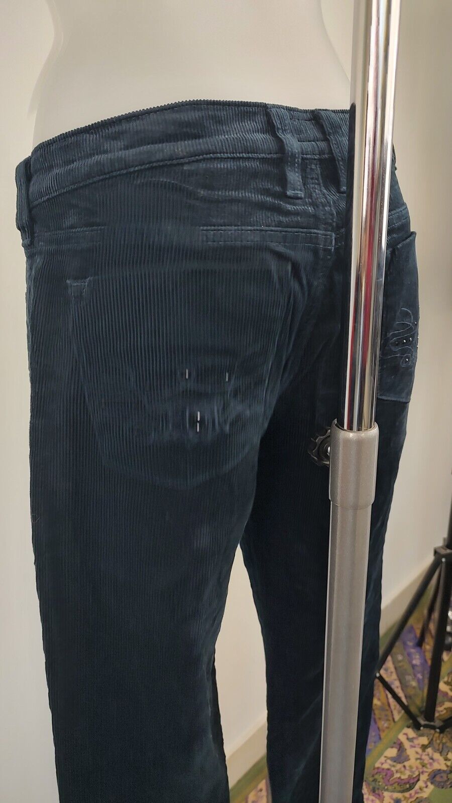 ARMANI JEANS PANTALONE CASUAL DONNA W28 WOMAN VINTAGE PANTS VELLUTO