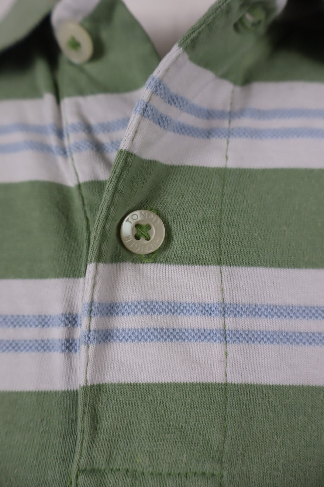 TOMMY HILFIGER POLO MAGLIA COTONE UOMO M MAN SHIRT CASUAL VINTAGE COTTON RIGHE