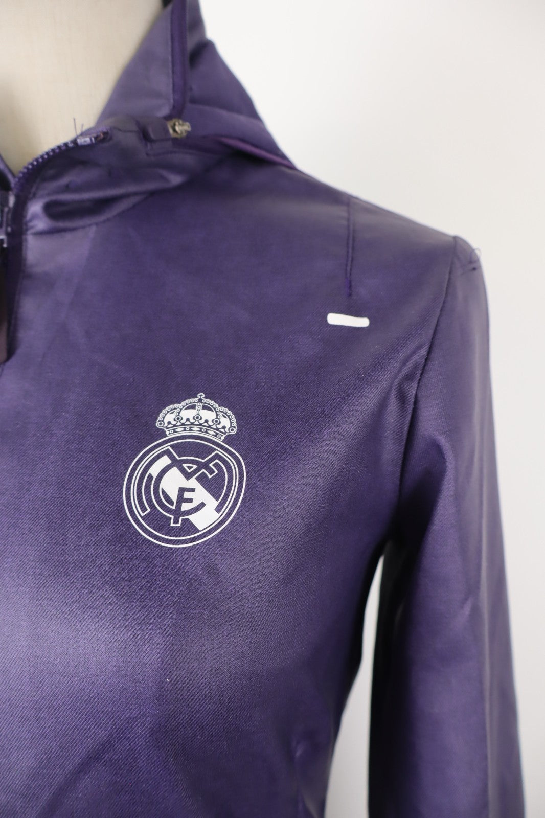 ADIDAS FELPA CALCIO REAL MADRID CAPPUCCIO DONNA XS WOMEN CASUAL VINTAGE JACKET
