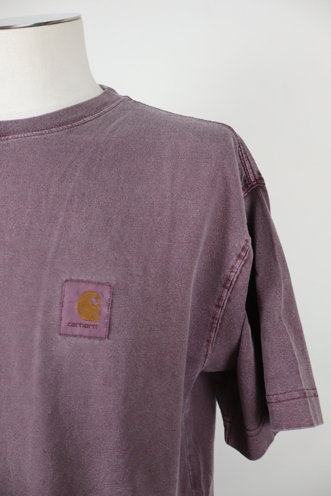 CARHARTT MAGLIA UOMO COTONE TG M MAN COTTON T-SHIRT CASUAL VINTAGE LOGO VIOLA