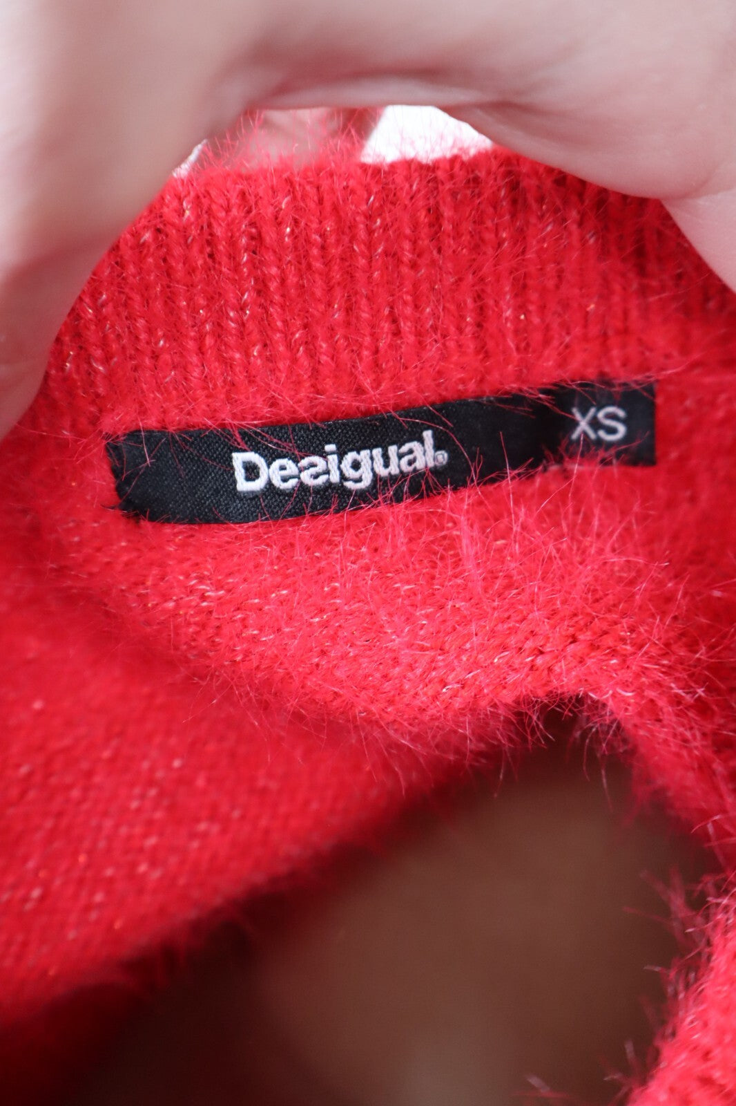DESIGUAL MAGLIONE LANA MOHAIR DONNA TG XS WOMAN CASUAL SWEATER VINTAGE