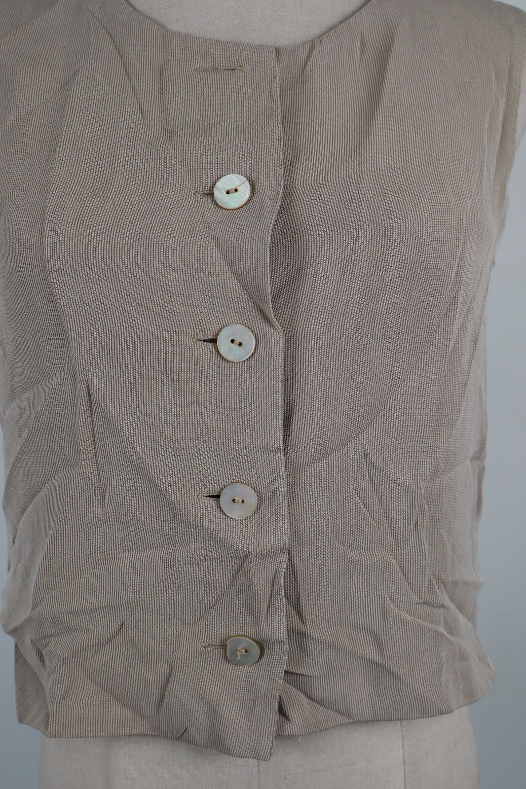 MAX MARA SMANICATO GILET DONNA Tg 42 WOMAN CASUAL VINTAGE JACKET SOTTOGIACCA