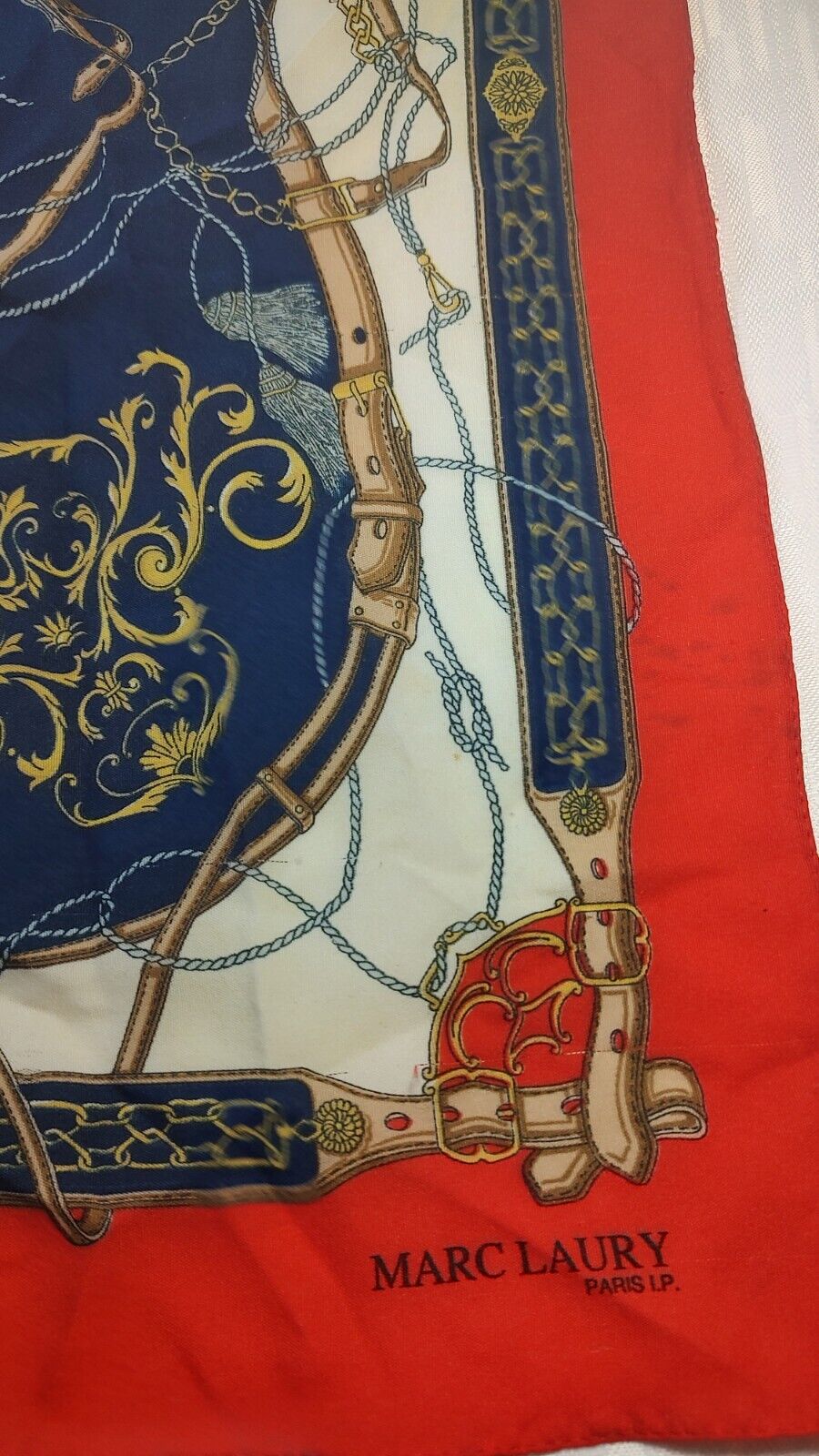 MARC LAURY FOULARD 100% SILK SETA SCARVES SCARF SQUARE MADE IN ITALY