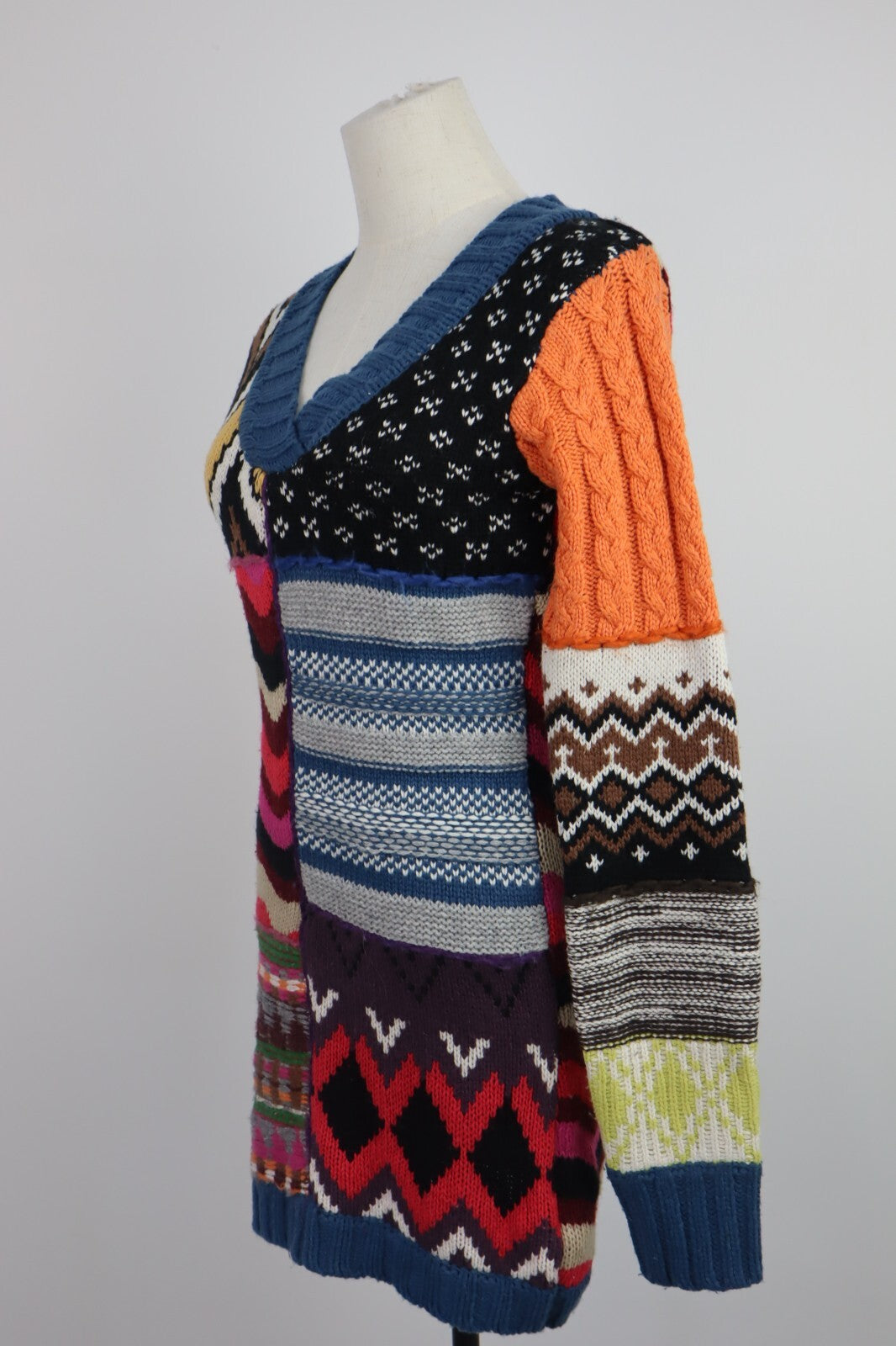 DESIGUAL VESTITO ABITO DONNA TG. M WOMAN CASUAL VINTAGE DRESS LANA