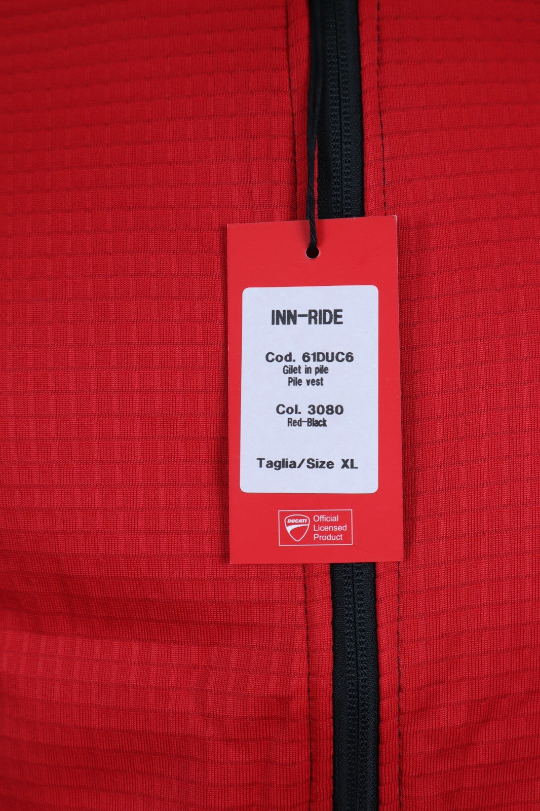 DUCATI UOMO Tg XL MAN SPORT CASUAL VINTAGE COTONE GILET GIUBBINO JACKET WITH TAG