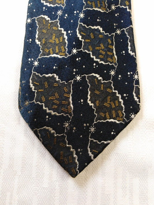 GUY LAROCHE 100% SETA SILK TIE CRAVATTA NECKTIE ITALY VINTAGE CLASSIC