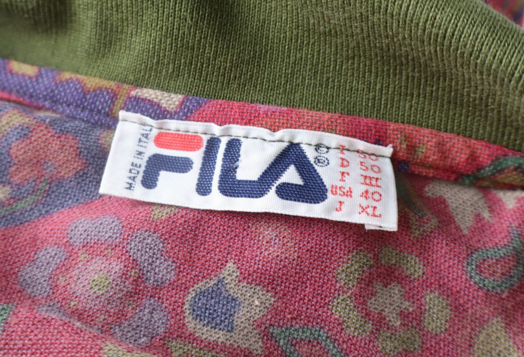 FILA MAGLIA UOMO COTONE TG 50 MAN POLO T-SHIRT CASUAL VINTAGE COTTON LOGO