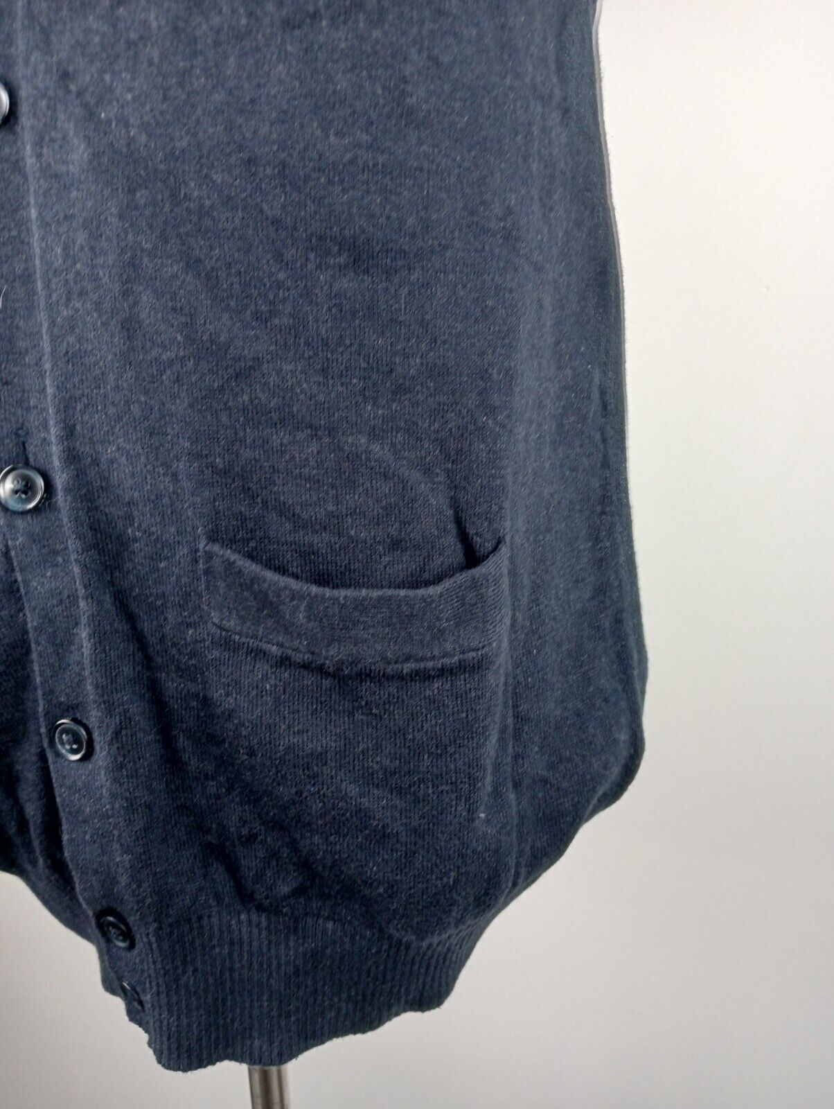 TOMMY HILFIGER MAGLIONE SMANICATO COTONE CASHMERE GILET UOMO TG M SWEATER CASUAL