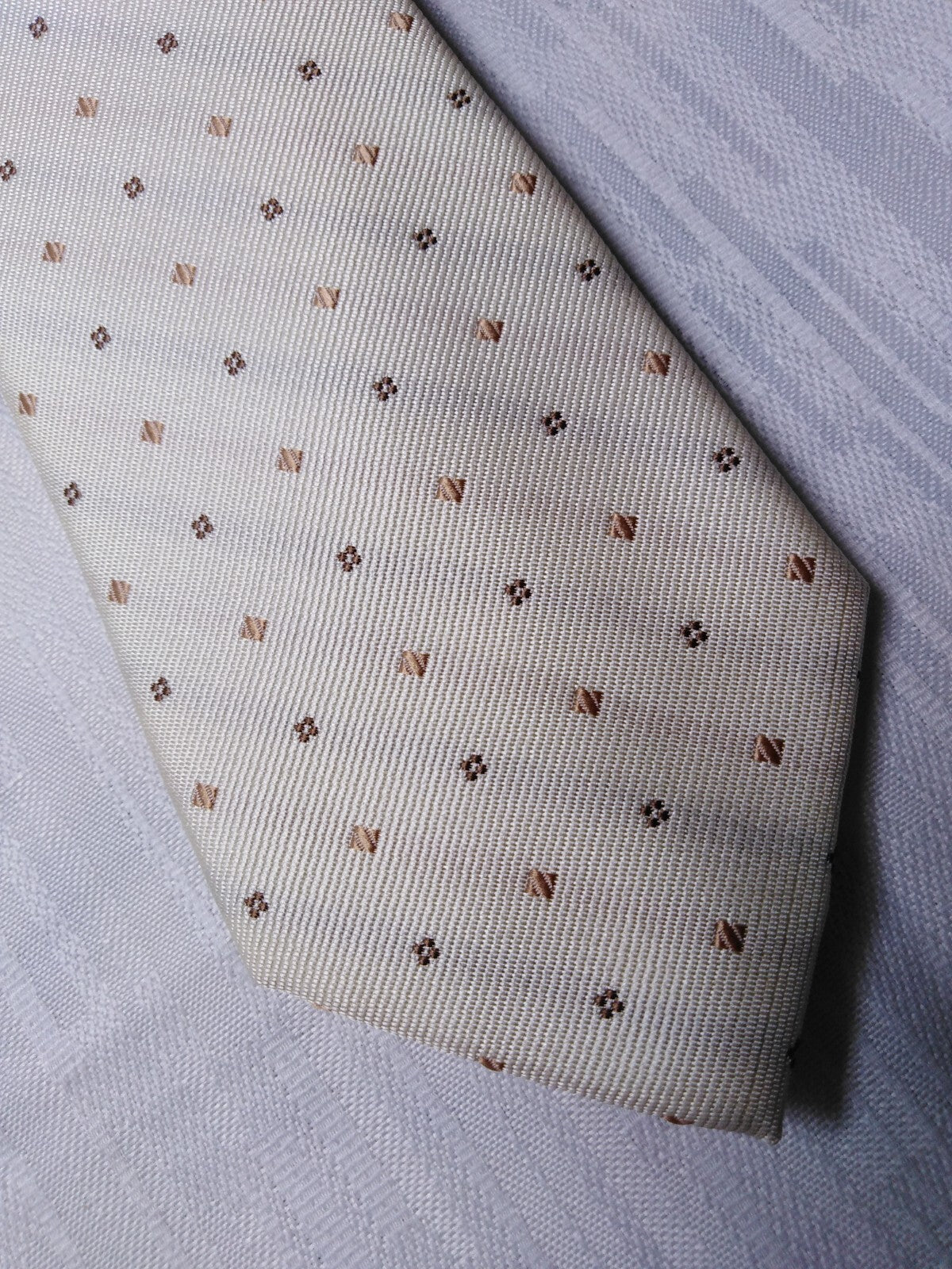 LUCIO LAMBERTI  100%  SILK TIE SETA CRAVATTA SELF TIPPED NECKTIE MADE IN ITALY