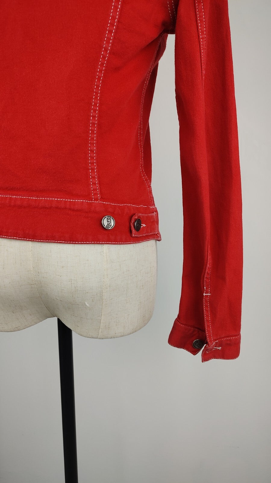 GAS GIUBBINO JEANS DENIM DONNA Tg S WOMAN CASUAL VINTAGE JACKET