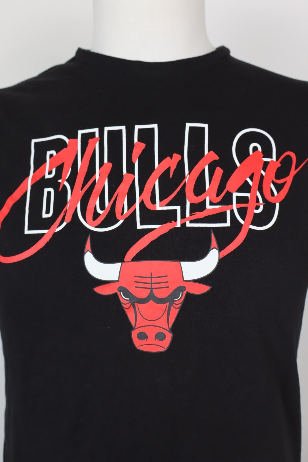 NEW ERA CHICAGO BULLS MAGLIA UOMO TG. S MAN T-SHIRT VINTAGE CASUAL COTONE