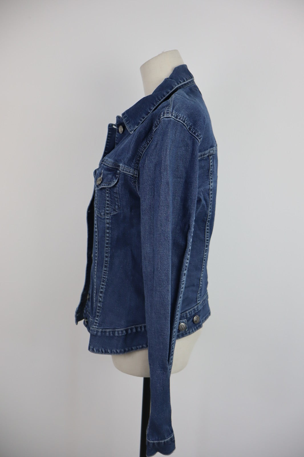 GAS JEANS GIUBBINO DONNA Tg. L WOMAN CASUAL JACKET COTONE COTTON DENIM VINTAGE