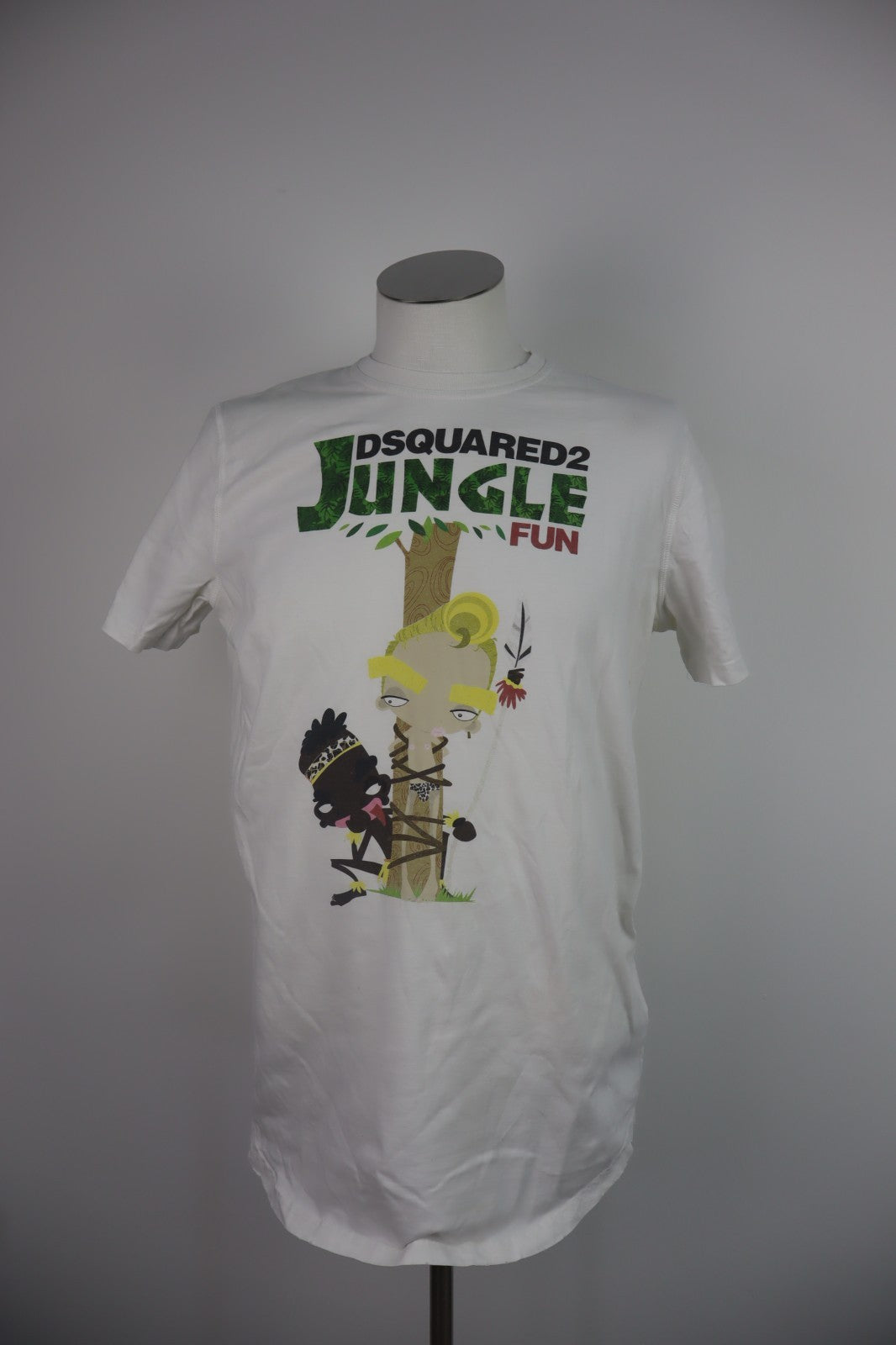 DSQUARED2 MAGLIA UOMO COTONE TG XXL MAN COTTON T-SHIRT CASUAL VINTAGE LOGO