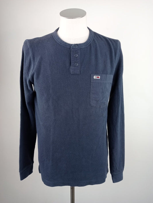 TOMMY JEANS HILFIGER FELPA UOMO Tg S MAN SPORT JACKET SWEATSHIRT VINTAGE