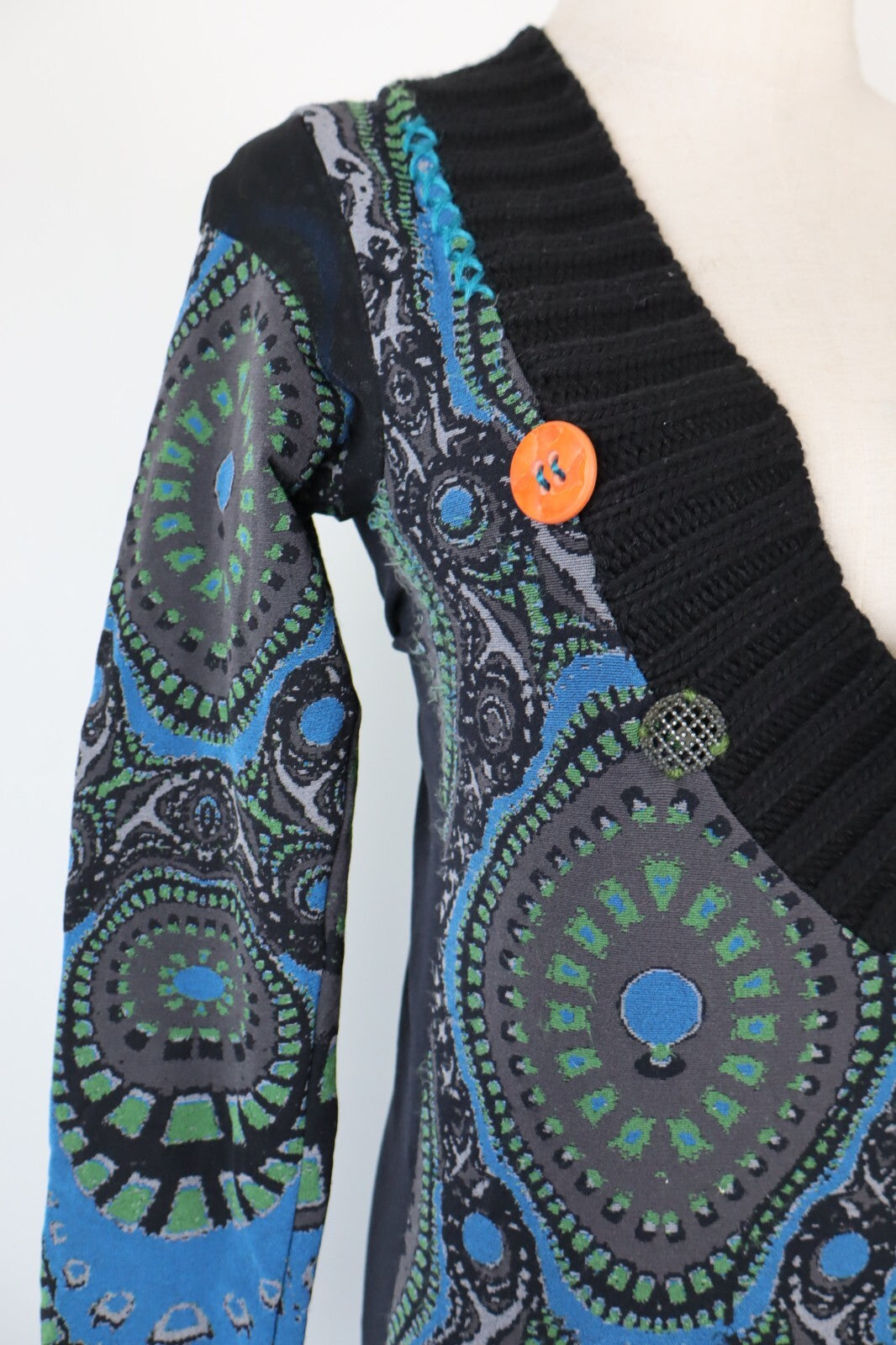 DESIGUAL VESTITO ABITO DONNA TG. S M WOMAN CASUAL VINTAGE DRESS