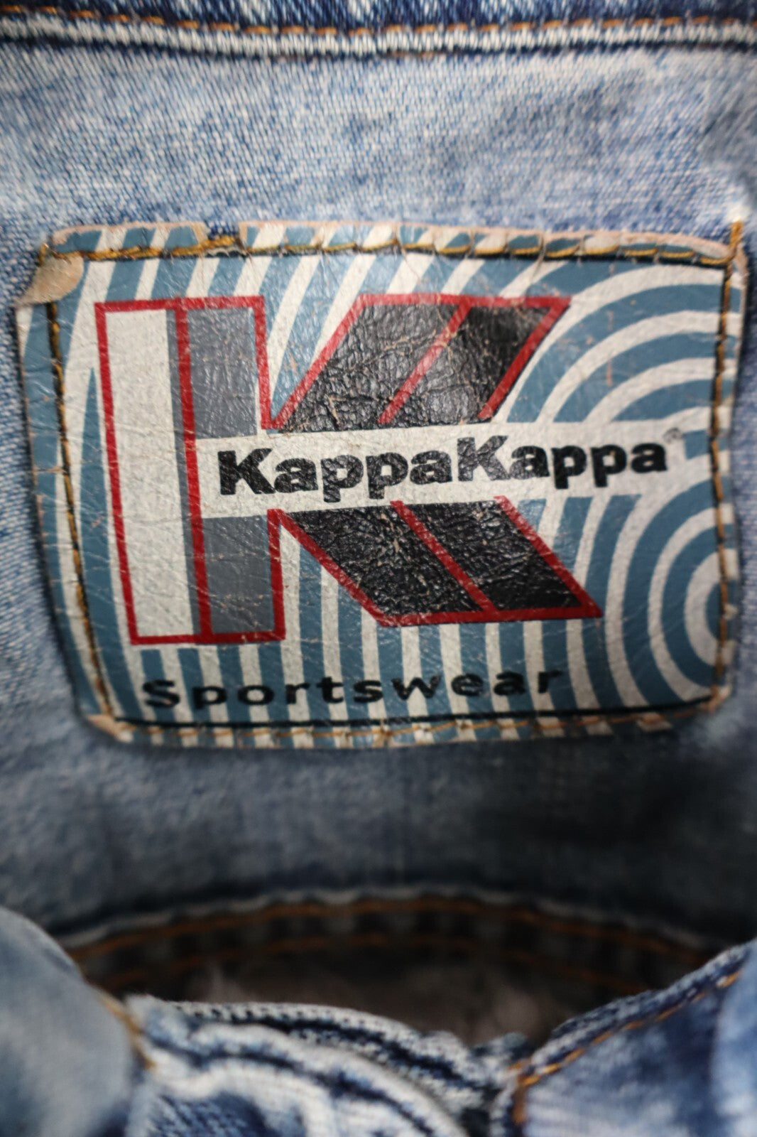 KAPPA GIUBBINO JEANS DONNA TG M STREETWEAR CROP DENIM URBAN VINTAGE Y2K 2000'S