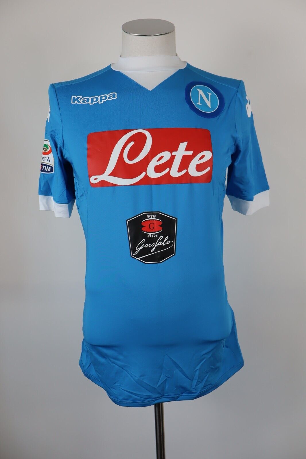 KAPPA NAPOLI INSIGNE N 24 MAGLIA CALCIO UOMO M SHIRT SOCCER AUTOGRAFATA JERSEY