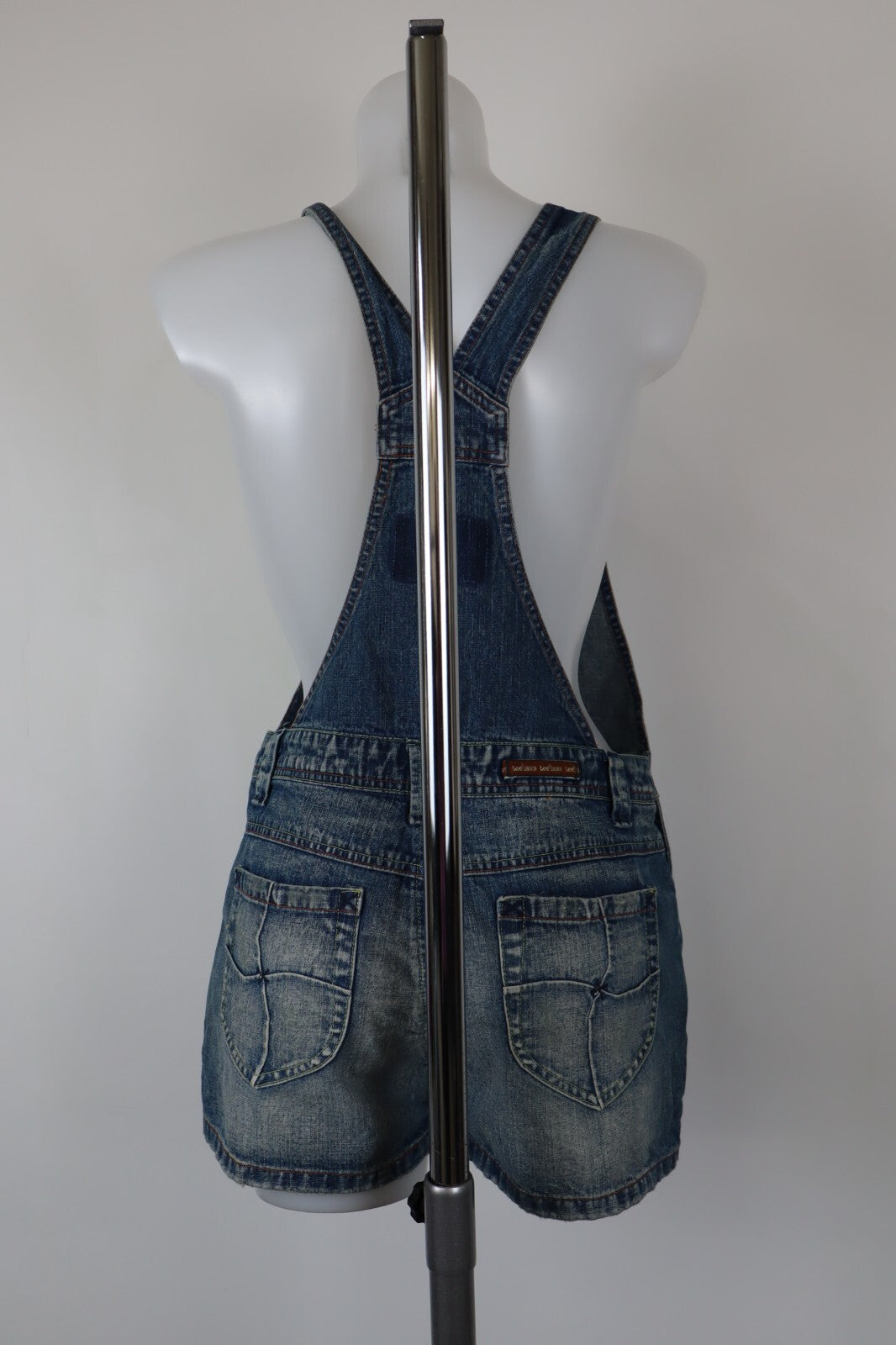 LEE COMPLETO DONNA PANTALONE Tg. S SALOPETTE ONE PIECE VINTAGE CASUAL DENIM