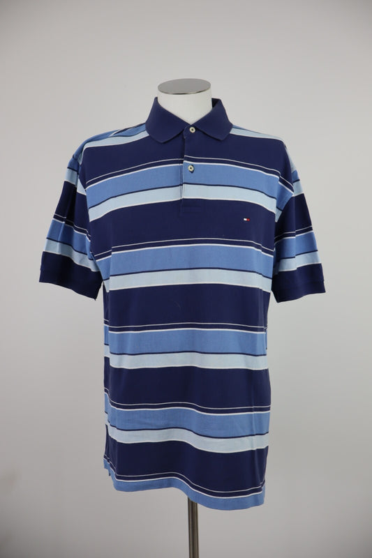 TOMMY HILFIGER POLO MAGLIA UOMO COTONE TG. L MAN COTTON SHIRT CASUAL VINTAGE