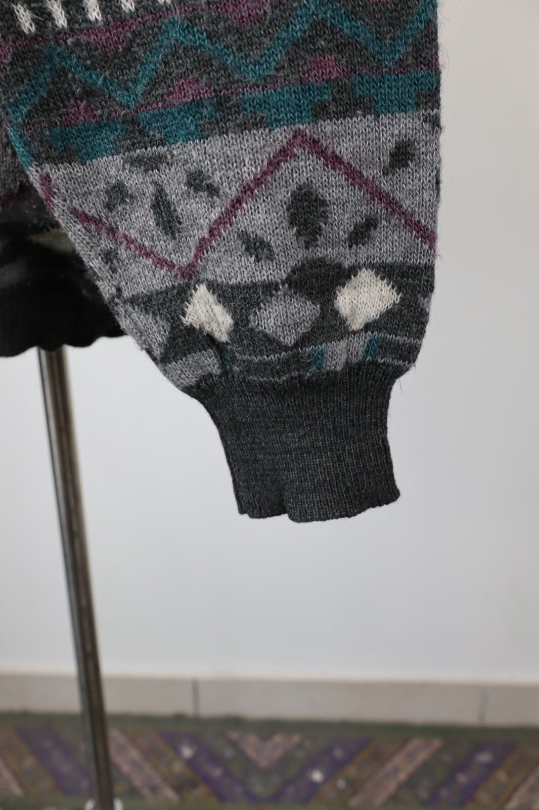 BENNET MAGLIONE LANA WOOL VINTAGE UOMO Tg. 52 MAN SWEATER CASUAL