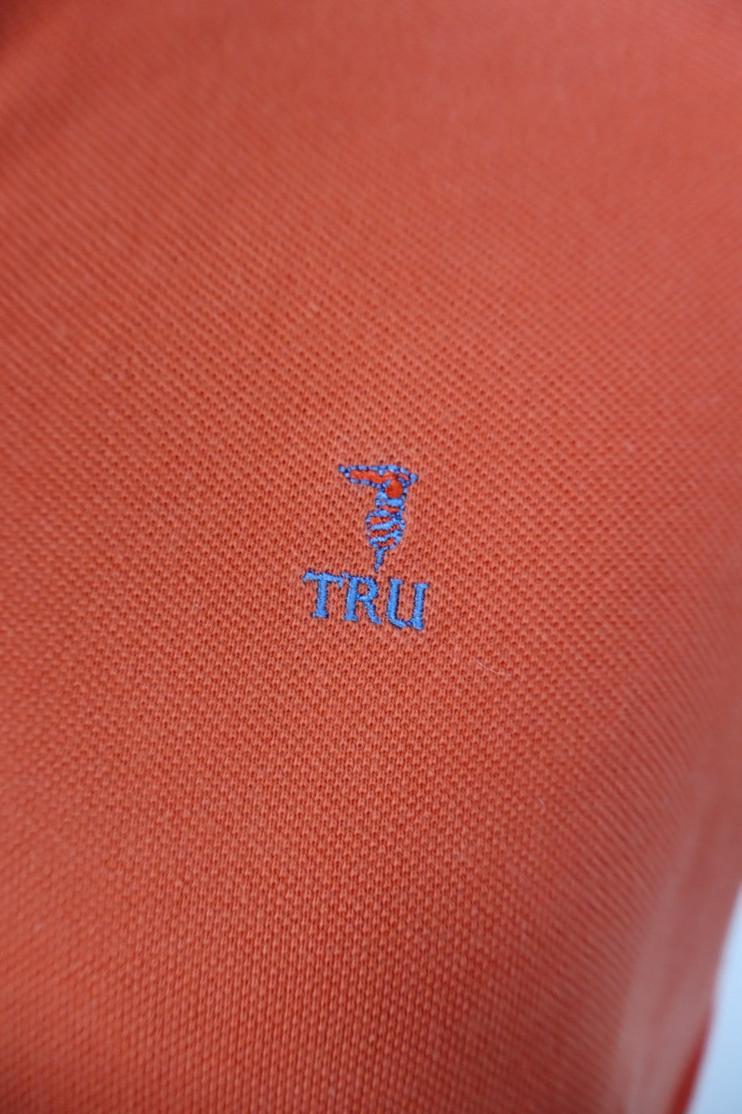 TRUSSARDI TRU POLO MAGLIA UOMO TG. L MAN T-SHIRT CASUAL VINTAGE COTONE CERNIERA