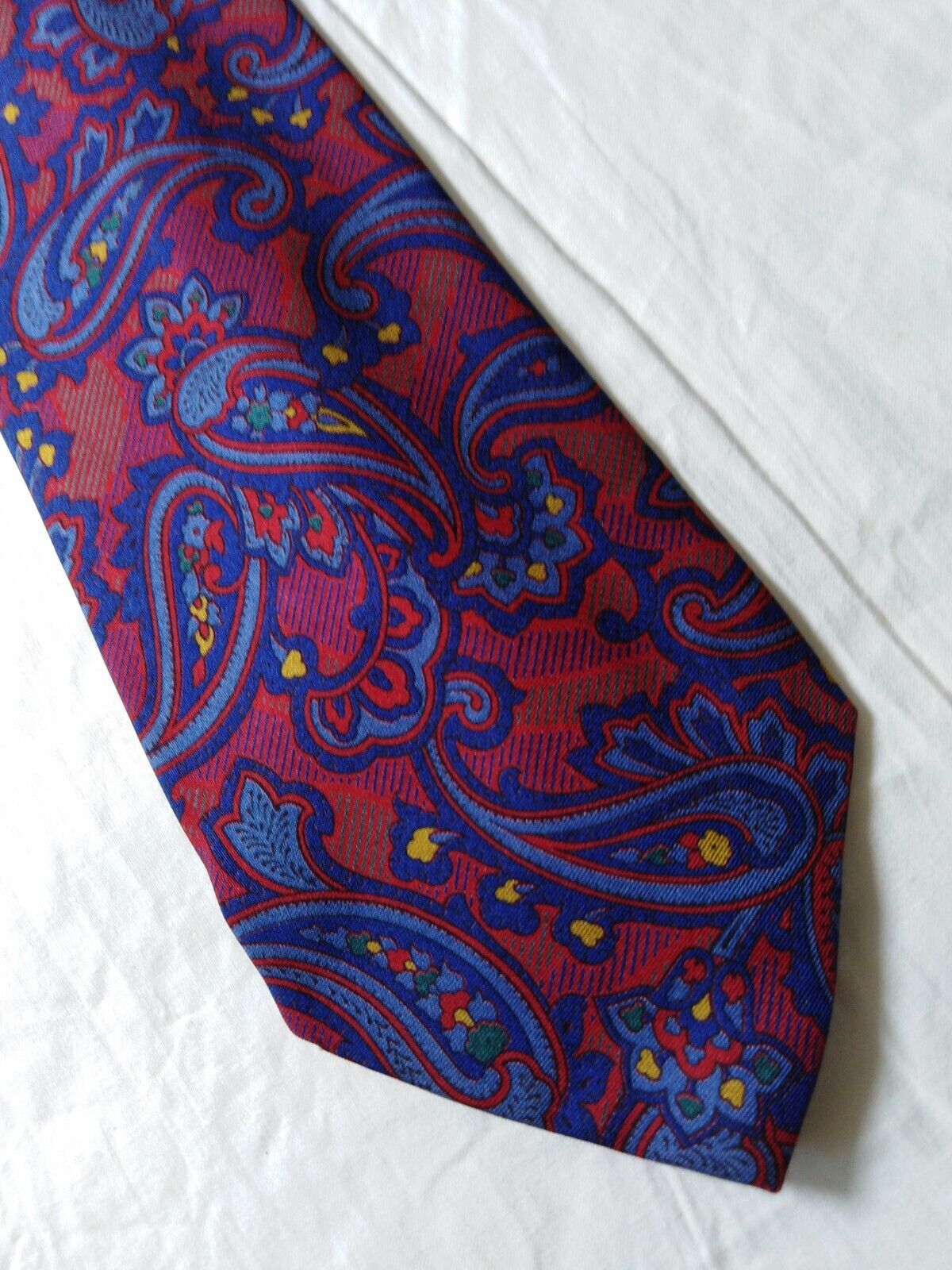 ERREDIECI PER VITTORIO LAMA 100% SILK TIE SETA CRAVATTA NECKTIE MADE IN ITALY